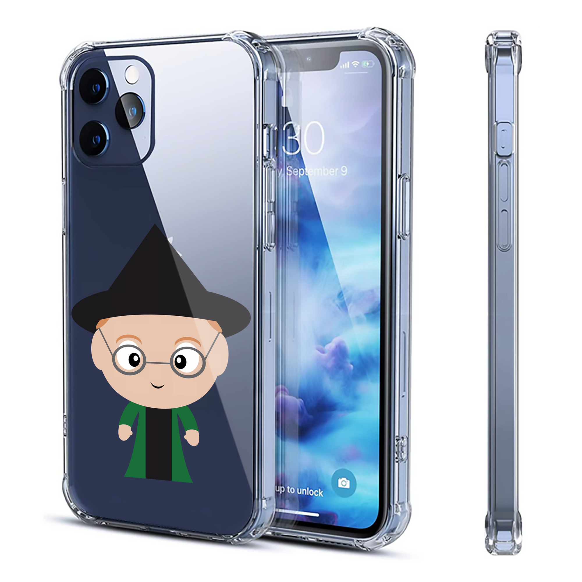 （画像用） Harry Potter ハリー・ポッターシリーズ 【iPhone 12シリーズ対応】透明スマホケース（クリアソフトケース）